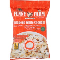 FUNNY FARMS: JalapeÃ±o White Cheddar Popcorn, 1 oz