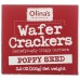 OLINAS BAKEHOUSE: Wafer Crackers Poppy Seed, 3.5 oz