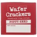 OLINAS BAKEHOUSE: Wafer Crackers Poppy Seed, 3.5 oz