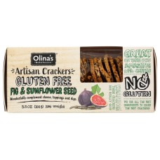 OLINAS BAKEHOUSE: Gluten Free Fig & Sunflower Seed Artisan Crackers, 3.5 oz