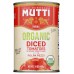 MUTTI: Tomatoes Diced Org, 14 oz