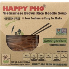 STAR ANISE FOODS: Happy Pho Vietnamese Brown Rice Noodle Soup Garlic Goodness, 4.5 Oz