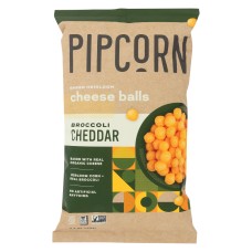 PIPCORN: Broccoli Cheddar Cheese Balls, 4.50 oz