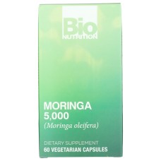 BIO NUTRITION: Moringa 5000 mg Super Food, 60 vegetarian capsules