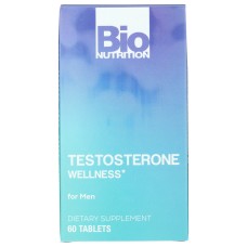 BIO NUTRITION: Testosterone Wellness for Men, 60 tablets