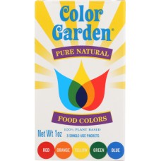 COLOR GARDEN: Natural Food Color Multi 5pc, 1 oz