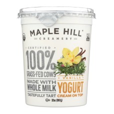 MAPLE HILL CREAMERY: Vanilla Yogurt, 32 oz