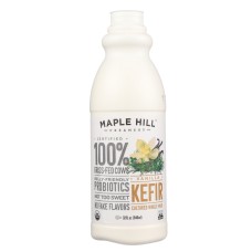 MAPLE HILL CREAMERY: Vanilla Whole Milk Kefir, 32 oz