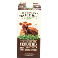 MAPLE HILL CREAMERY: Milk 2 Percent Chocolate Organic, 64 oz