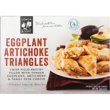 LEMON & VINE: Eggplant Artichoke Triangles, 12 oz