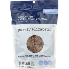 PURELY ELIZABETH: Blueberry Hemp Ancient Grain Granola, 12 oz