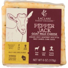 LACLARE FARMS: Cheese Goat Pepper Jack, 6 oz