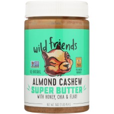 WILD FRIENDS: Almond Cashew Super Butter, 16 oz