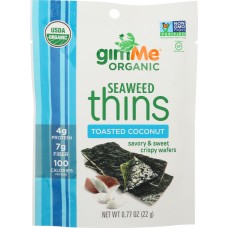GIMME: Seaweed Thins Toasted Coconut, 0.77 oz