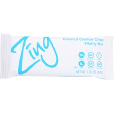 ZING BARS: Bar Coconut Cashew Crispy Gluten Free, 1.76 oz