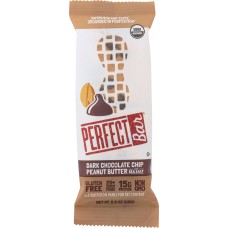 PERFECT FOODS: Dark Chocolate Chip Peanut Butter with Sea Salt Bar, 2.3 oz