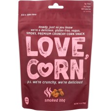 LOVE CORN: Smoked Bbq Crunchy Corn, 4 oz
