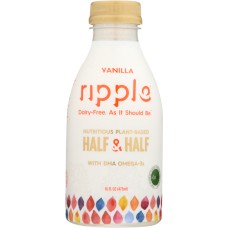 RIPPLE: Half & Half Vanilla, 16 oz