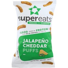SUPEREATS: Puffs Protein JalapeÃ±o Cheddar, 3 oz