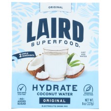 LAIRD SUPERFOOD: Hydrate Coconut Water, 8 oz