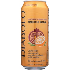 DIABOLO: Tangerine Pomegranate French Soda, 16 oz