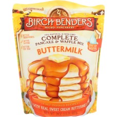 BIRCH BENDERS: Pancake Waffle Mix Buttermilk, 24 oz