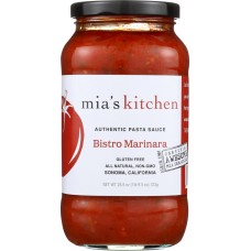 MIA'S KITCHEN: All Natural Authentic Pasta Sauce Bistro Marinara, 25.5 oz