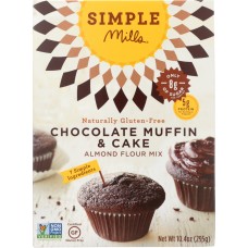SIMPLE MILLS: Gluten Free Chocolate Muffin and Cake Almond Flour Mix, 10.4 oz