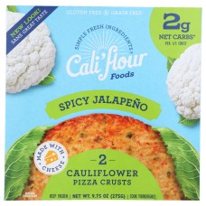 CALIFLOUR: Spicy Jalapeno Cauliflower Pizza Crust, 10 oz