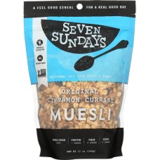 SEVEN SUNDAYS: Muesli Original Toasted Cinnamon Currant, 12 oz