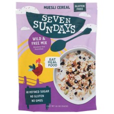 SEVEN SUNDAYS: Muesli Blueberry Chia Buckwheat, 12 Oz