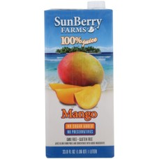 SUNBERRY FARMS: 100% Mango juice, 33.81 oz