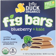 LITTLE DUCK ORGANICS: Baby Food Fig Blueberry 6 ct, 4.02 oz