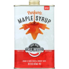 PARKERS REAL MAPLE: Syrup Maple Dark Spicy, 16 fo