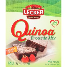 LECKER: Mix Brownie Quinoa Natural, 10.6 oz