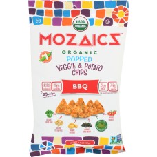 MOZAICS: Chip Popped Veggie and Potato Chips BBQ, 3.5 oz
