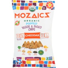 MOZAICS: Chip Popped Vegetable Cheddar, 3.5 oz