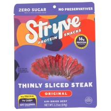STRYVE PROTEIN SNACKS: Sliced Biltong Original, 2.25 oz