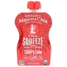 MAMMA CHIA: Organic Chia Squeeze Cherry Beet, 3.5 oz