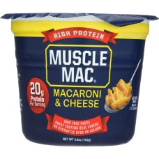 MUSCLE MAC: Macaroni and Cheese Microwave Cup, 3.6 oz