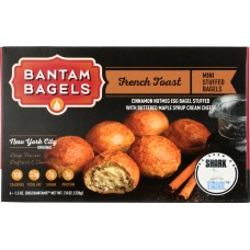 BANTAM BAGELS: French Toast Mini Stuffed Bagels, 7.8 oz