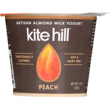 KITE HILL: Almond Milk Peach Yogurt, 5.3 oz