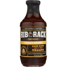 RIB RACK: Sweet Honey BBQ Sauce, 19 oz
