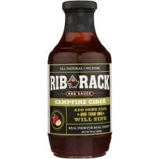 RIB RACK: Campfire Cider BBQ Sauce, 19 oz