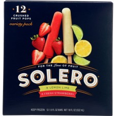 SOLERO: Strawberry Lemon Lime Fuit Pops, 18 oz