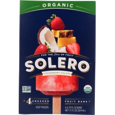 SOLERO: Organic Strawberry Colada Bar, 11 oz