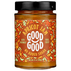 GOOD GOOD: Apricot Jam With Stevia, 12 oz