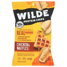 WILDE SNACKS: Chicken and Waffles Chips, 4 oz