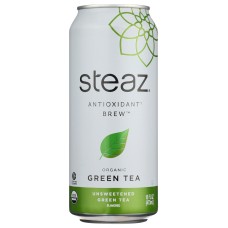 STEAZ: Unsweetened Green Tea Organic Green Tea, 16 fo