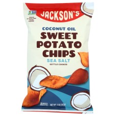JACKSONS CHIPS: Sea Salt Sweet Potato Chips With Coconut Oil, 5 oz